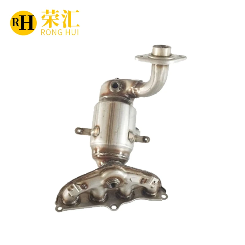 

RONGHUI Stainless Steel Exhaust Manifold Catalytic Converter For New Ford Fiesta