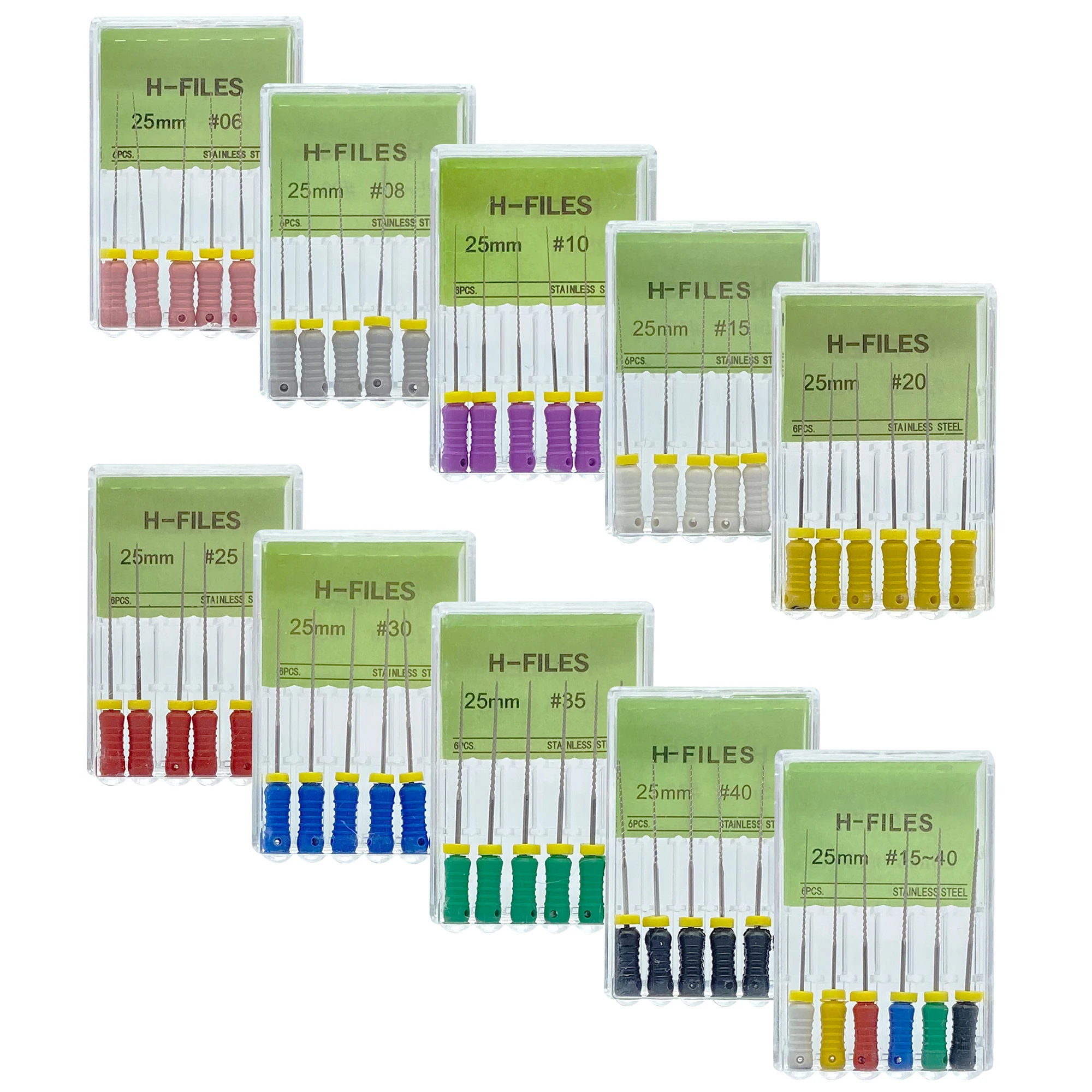 WELL CK 25mm 21mm 31mm Endodontic Root Canal H Files (Hand Use) Dental H-File Hand Use Files Dentist Tools