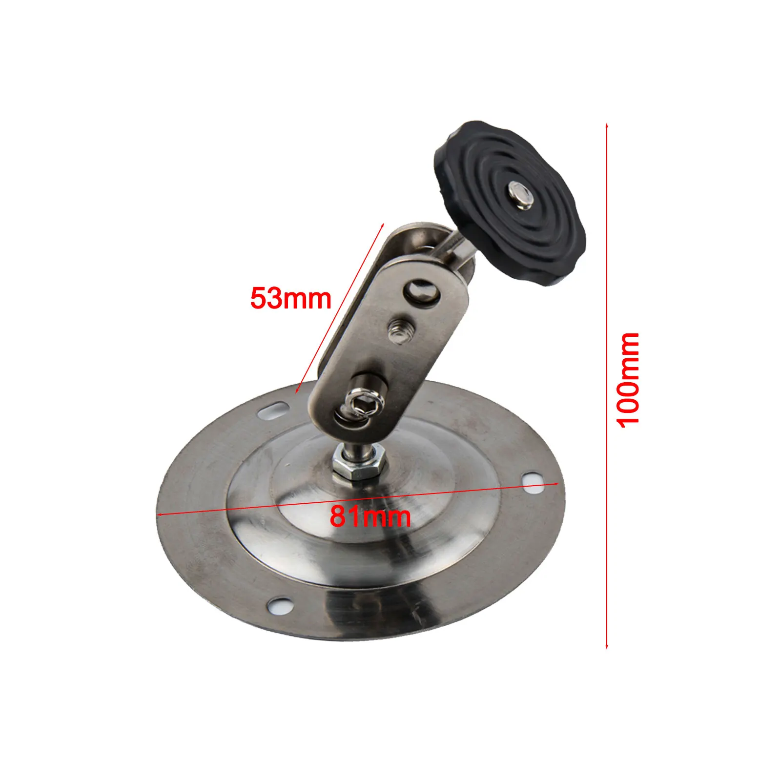 

Black Adjustable Mount Camera Holder Pack 360 Degree Rotational Flexibility Flexible Installation Options Iron Construction