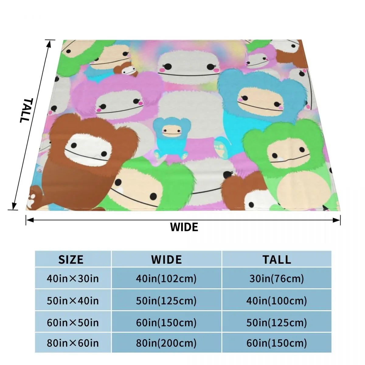 Bigfoot Bananas Throw Blanket for winter Luxury Thicken Blankets Sofas Of Decoration Flannel Moving Blankets