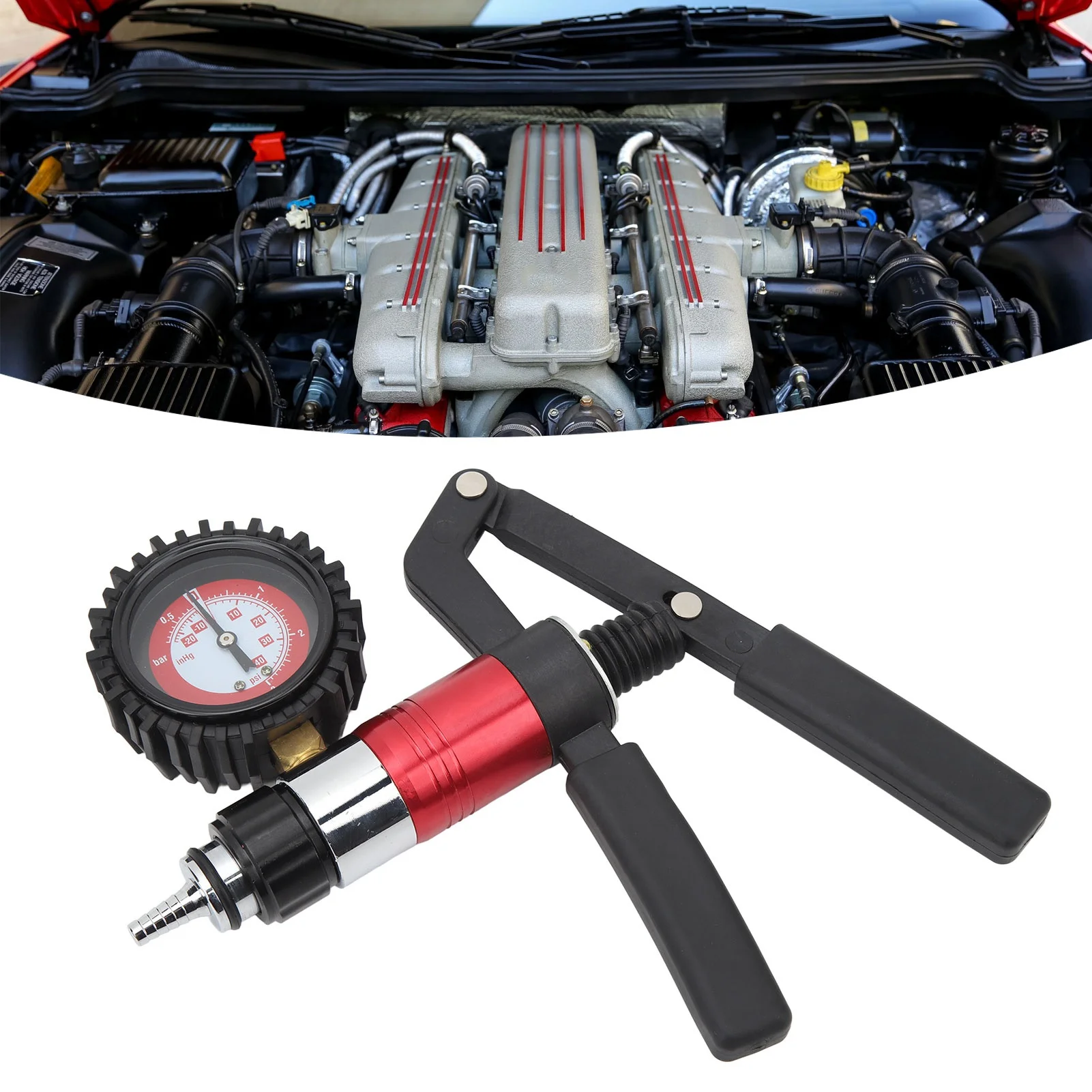 

Brake Bleeder Kit Hand Held Vacuum Pressure Pump Tester Brake Clutch Fluid Oil Bleeding System Tool for Truck Car