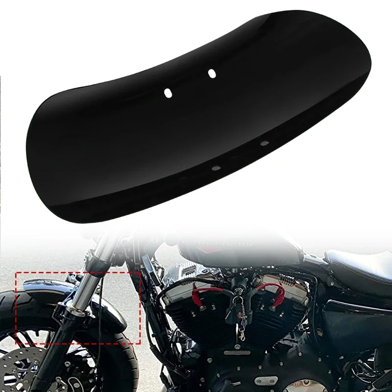 

Black Motorcycle Custom Short Front Fender Cover Steel Iron For Harley Sportster Forty Eight XL1200X 2010-2017 16 15 14 13 12 11