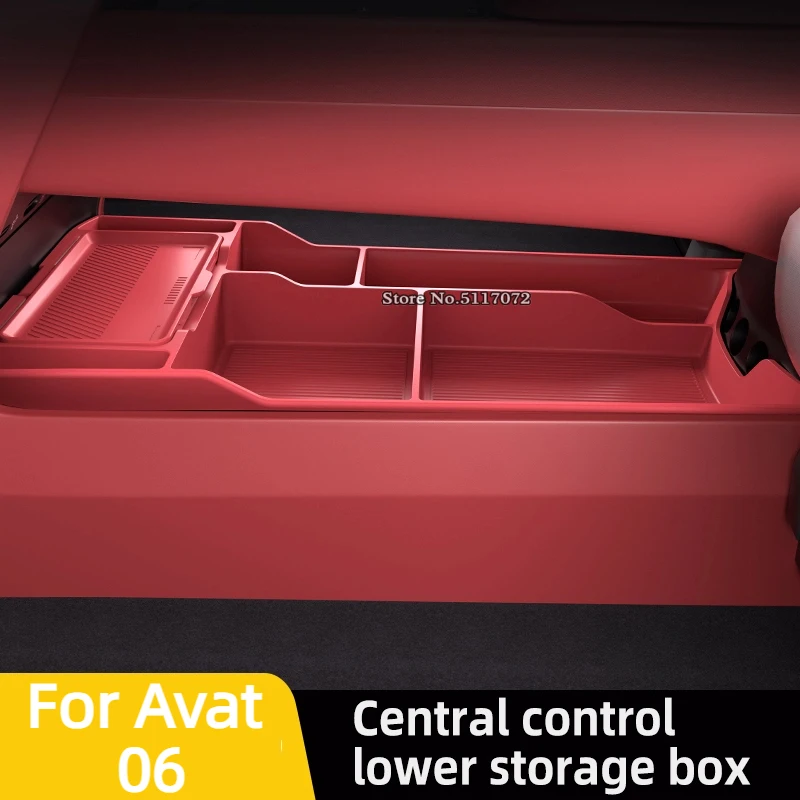 

For Avat 06 Silicone Storage Box Center Console under Layer Modification Special Car Interior Accessories Organizer