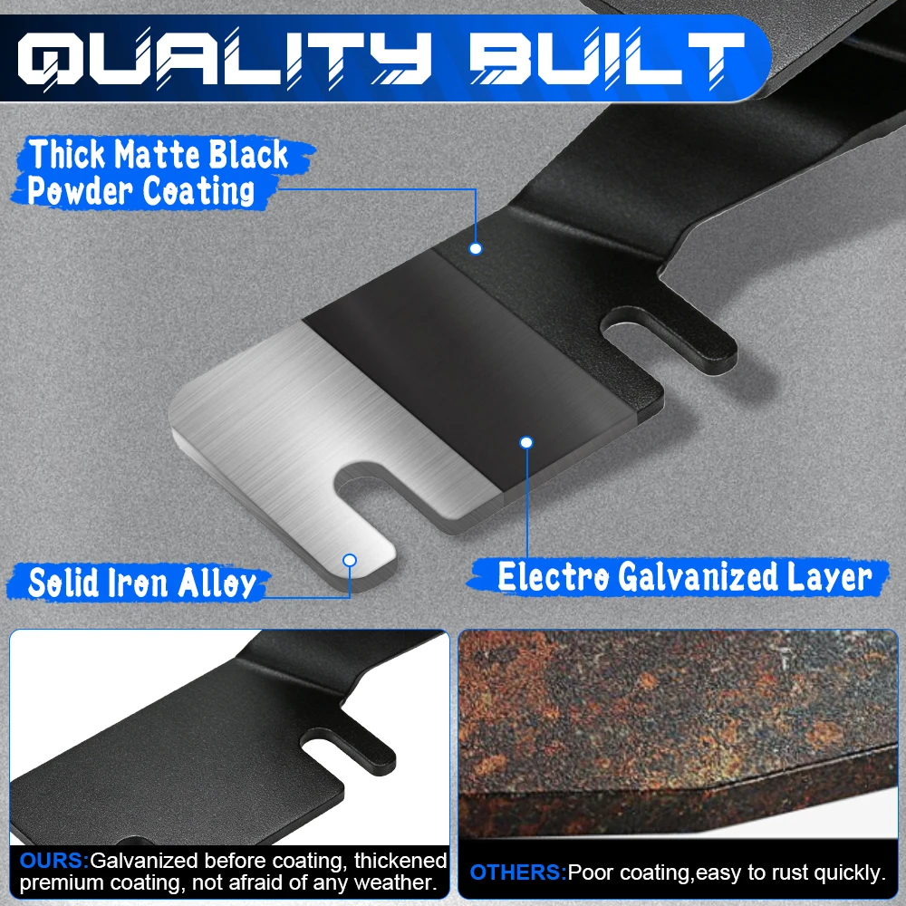 Hood Ditch LED Light Brackets for 2014-2025  Hilux ,Offroad Hood Hinge Light Mount Brackets kit for Pod Work Lights.