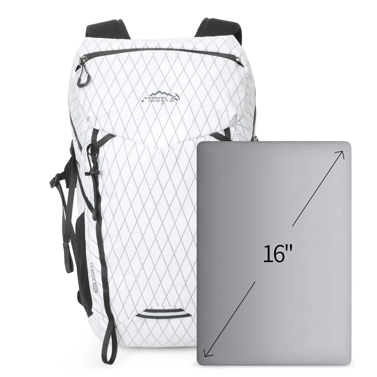 Borsa da alpinismo all'aperto da 22 litri per uomo e donna borsa da fitness leggera per allenamento da viaggio di grande capacità per escursioni antispruzzo m