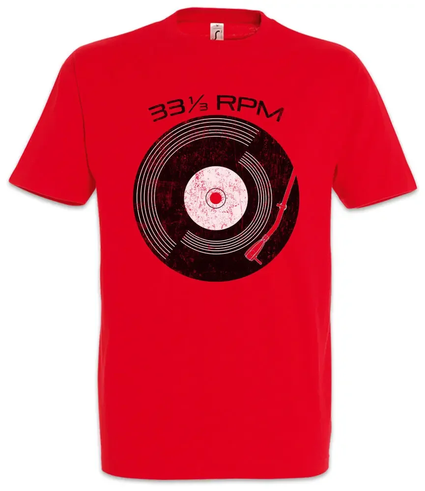 VINYL 33 RPM T-SHIRT Club Retro Music Turntable Phonograph DL MC  Unisex T-shirts for Men Women Summer