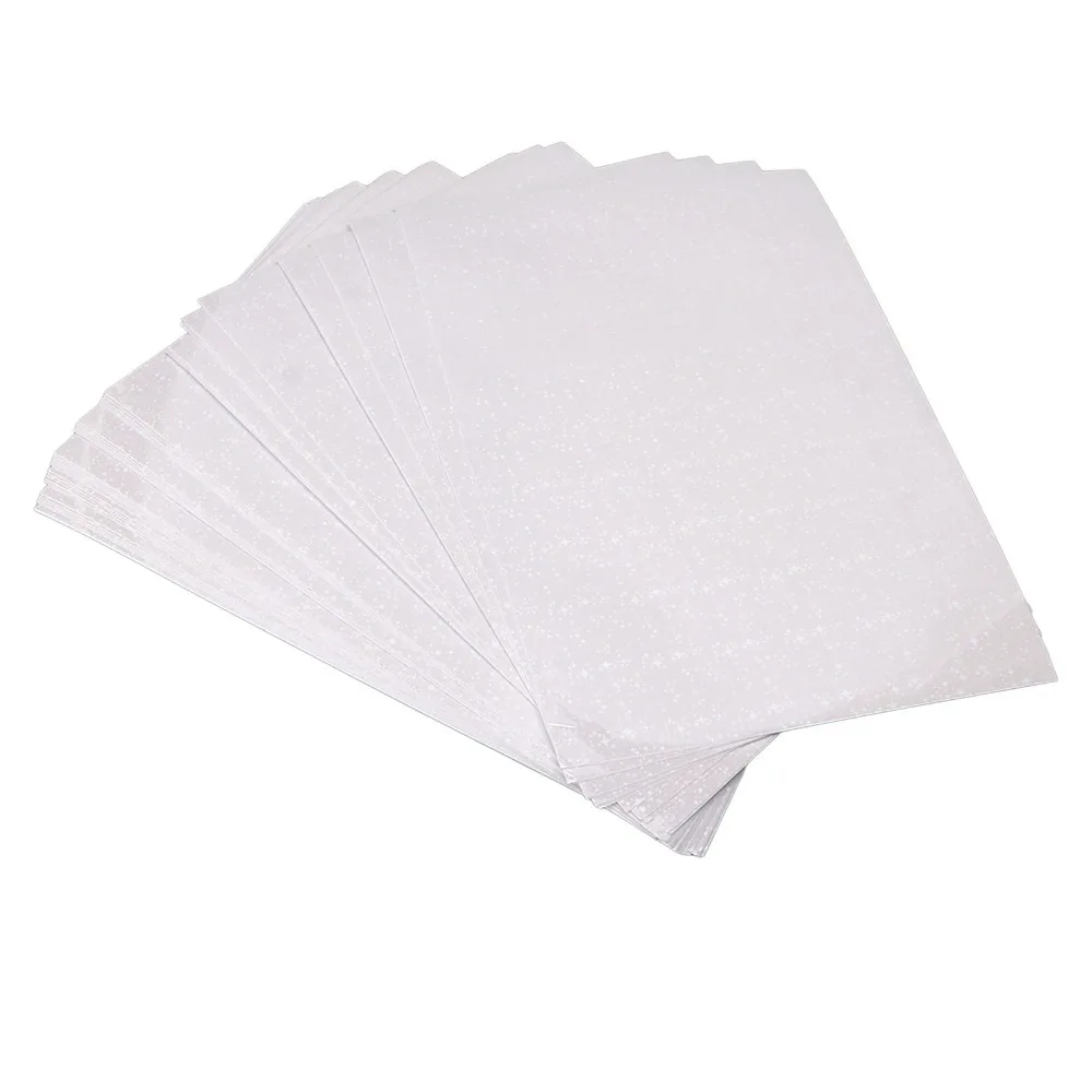 

50pcs Waterproof Holographic Cold Laminate Sheet Cuttable Transparent A4 Holographic Laminate Self-Adhesive