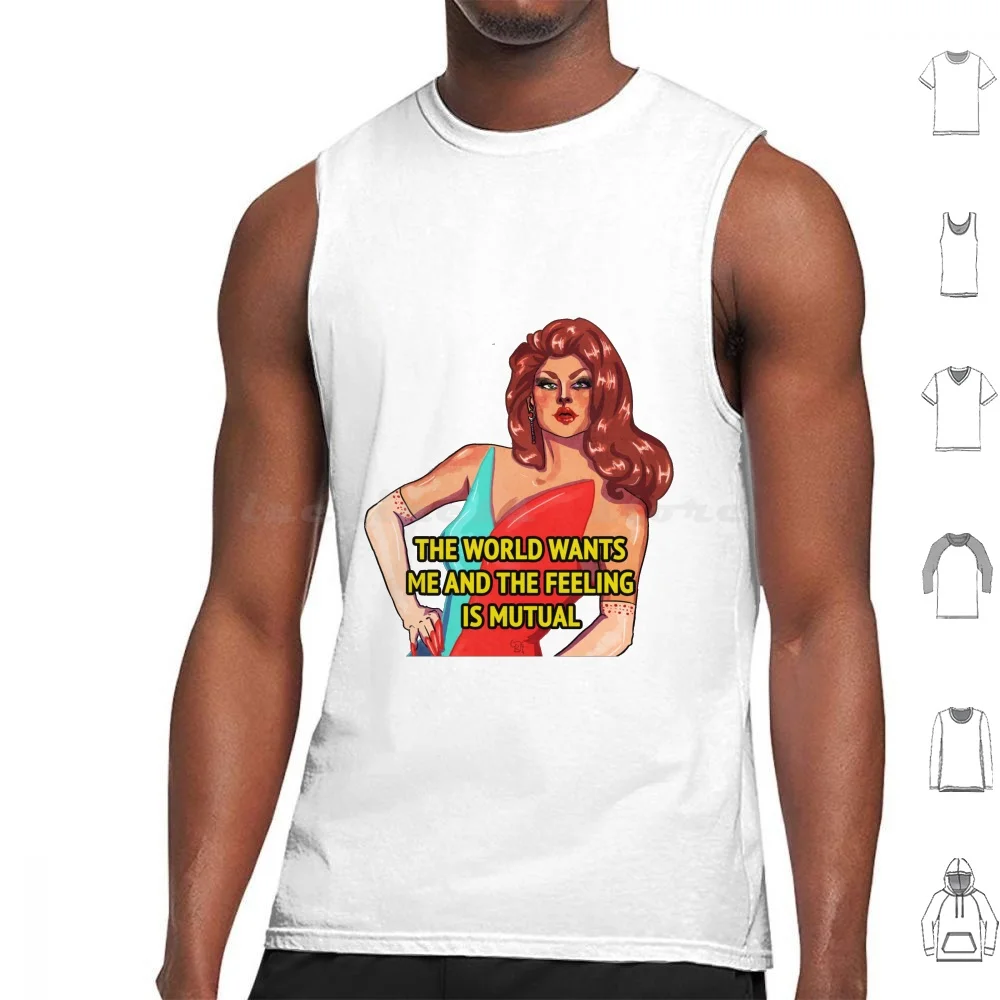 Scarlet Envy Tank Tops Print Cotton Scarlet Envy Drag Race Rupauls Drag Race Drag Queen Queer Season 11 Scarlett Envy Ru