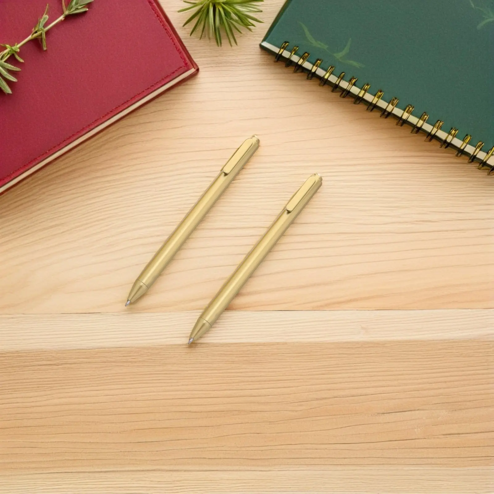 

30Pcs Press Type Decorative Ballpoint Pen Gold Clip Slim Design Smooth Writing Comfortable Business Retractable Pens for Office