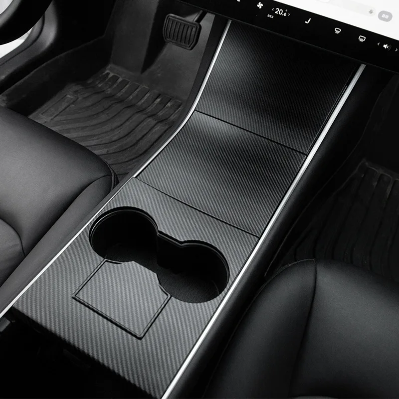 For Tesla Model 3 2018-2020 Center Console Plastics Moulded Cover Adhesive Trims interior Decor modification