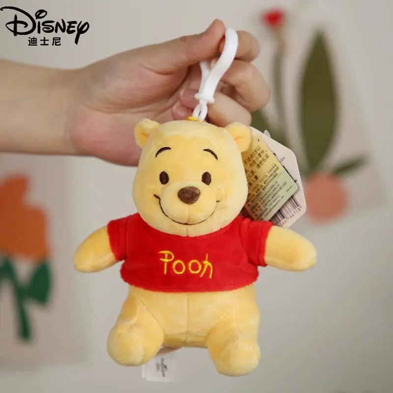 Disney Stitch Pooh Sullivan Lotso muñeco de peluche tridimensional, colgante para bolso escolar, llavero para pareja, cadena colgante, regalo para besties