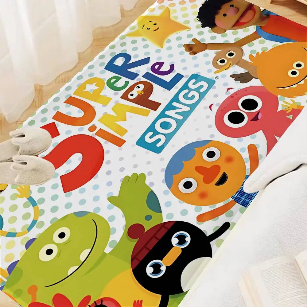 S-Super S-Simple Songs Floor Mat Retro Multiple Choice Living Room Kitchen Rug Non-Slip Modern Home Decor