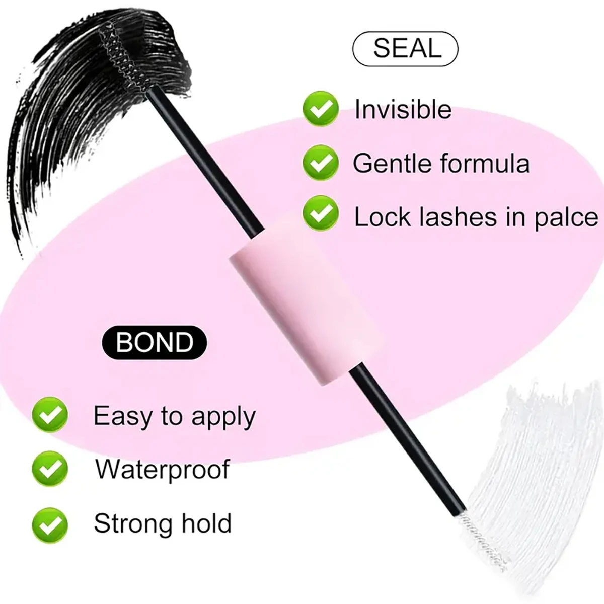 Eyelash Adhesive and Sealantwaterproof, Suitable for DIY Clustered and False Eyelash Makeup Tools