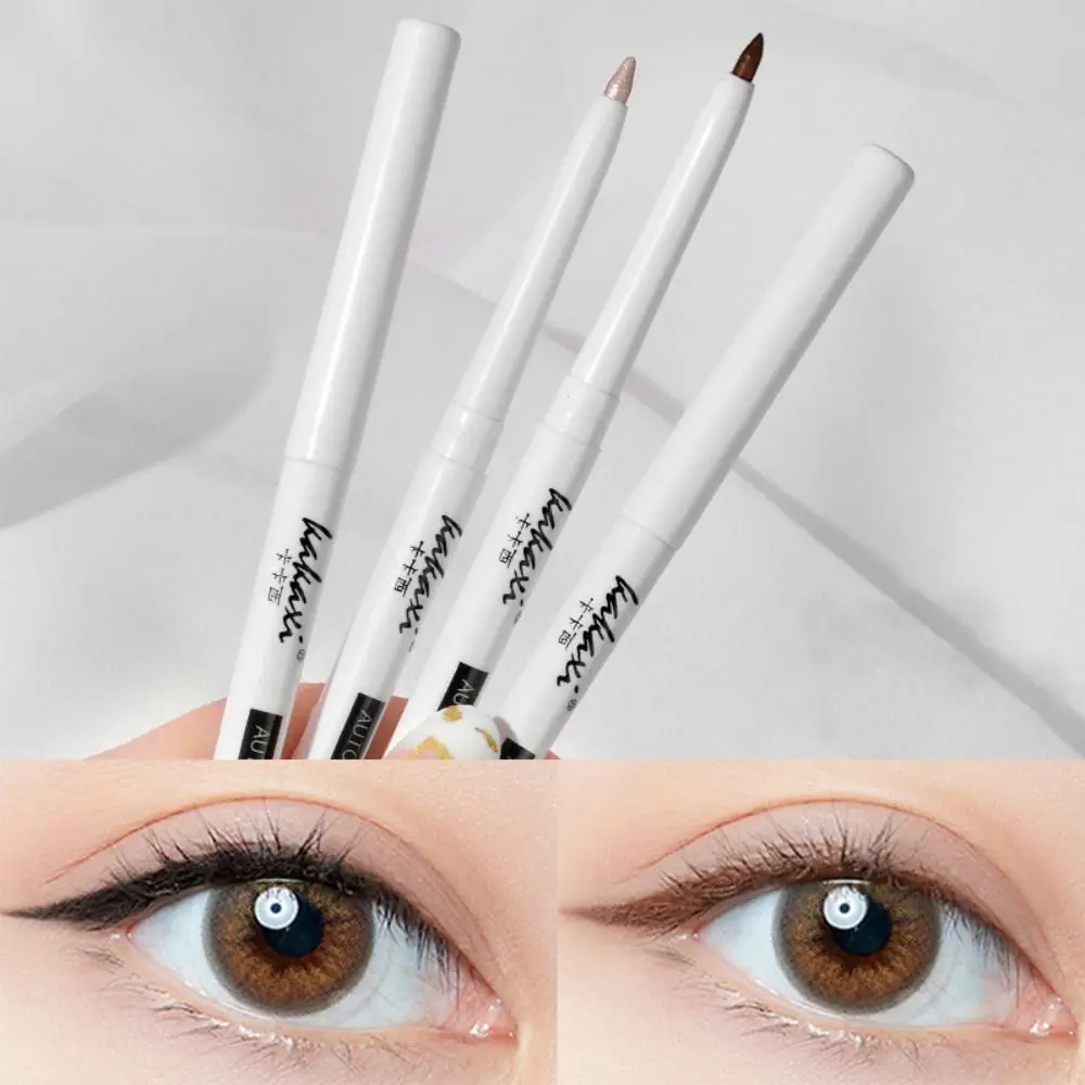 

Pen Non-Smudge Waterproof Eye Makeup Tool Natural Lying Silkworm Pencil Eye Liner Gel Pen Eyeliner Gel Pencil with Sharpener