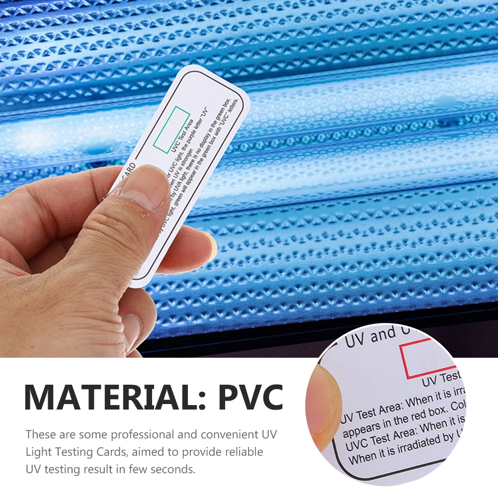 

10pcs Uv Test Cards Detection For Disinfection Cabinet Sterilizer Light Testing Indoor Sanitizing Indicator Tools Instrument