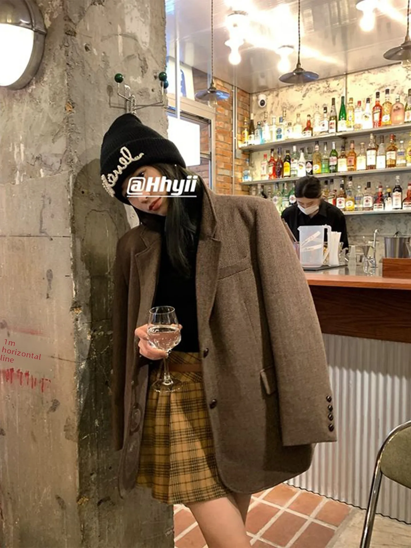 Hohe Taille A-Linie Rock frauen Frühling Herbst Koreanische College Sle Plaid Woolen Gingham Rock ort JK Röcke