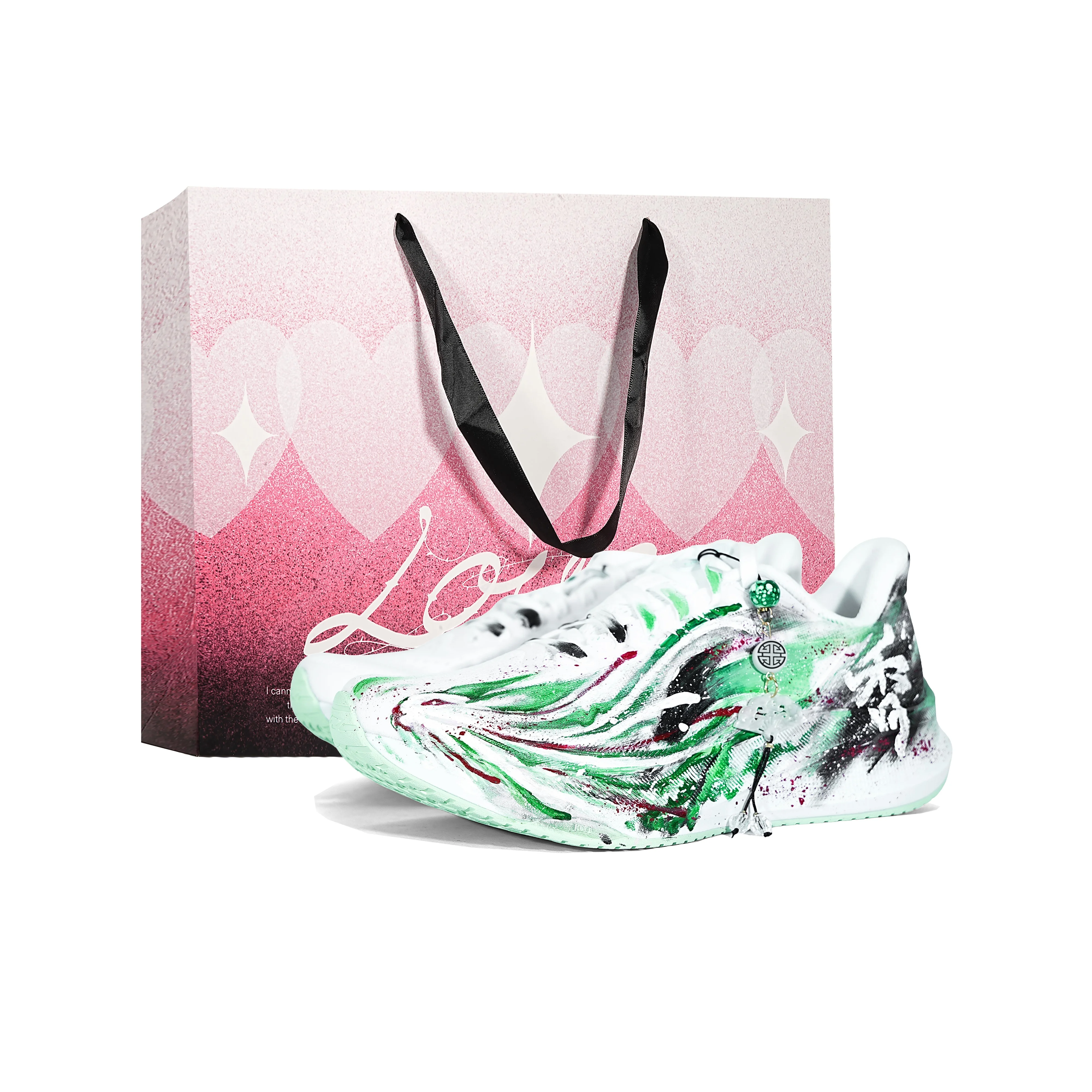 Li Ning Red Hare 9 Running Shoes Women's Low Top Green ARPW004-12Team455- 