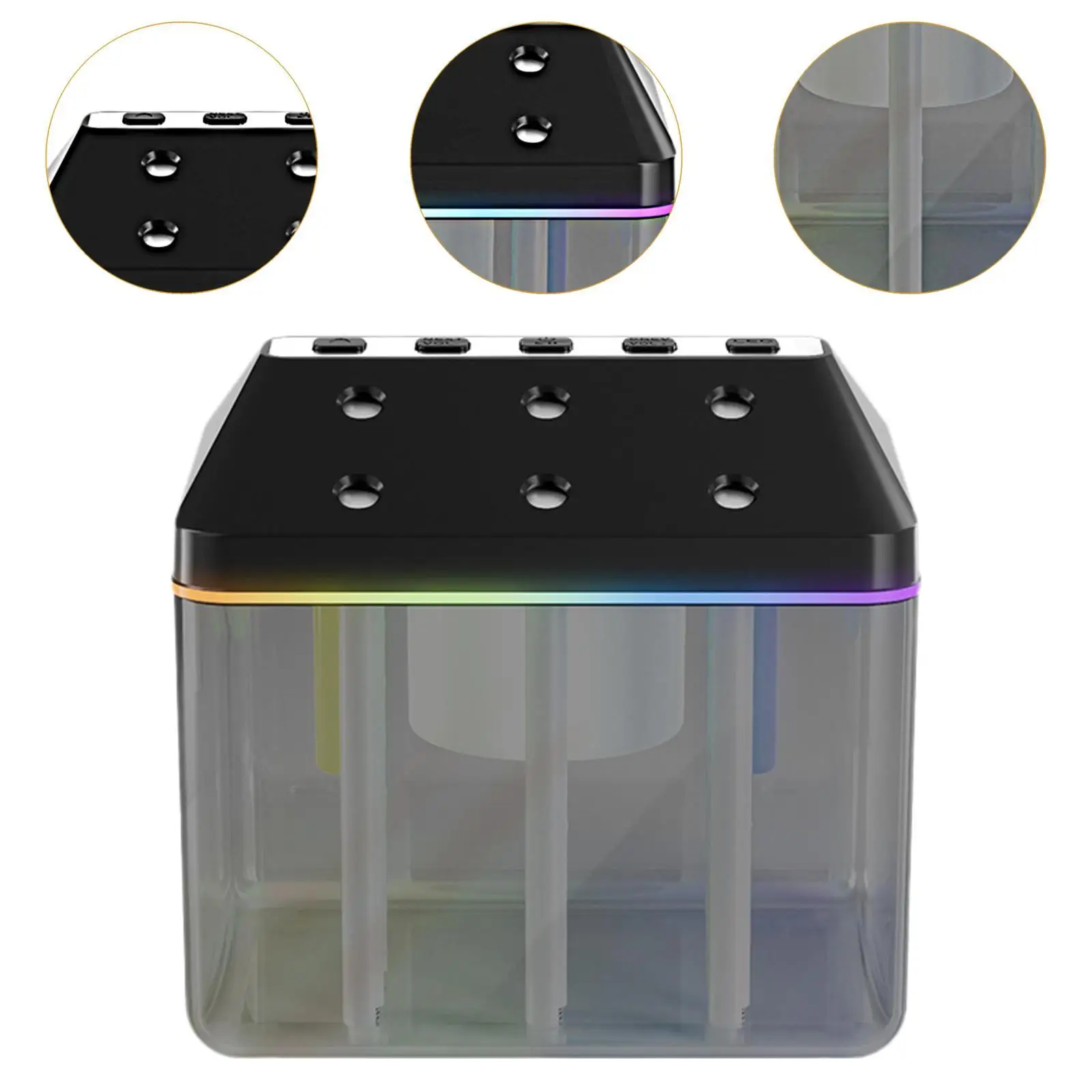 Luftbefeuchter USB Compact Ambient Night Light Mini Luftbefeuchter Desktop Luftbefeuchter für Desktop Nachttisch Badezimmer Arbeitszimmer Fitnessraum