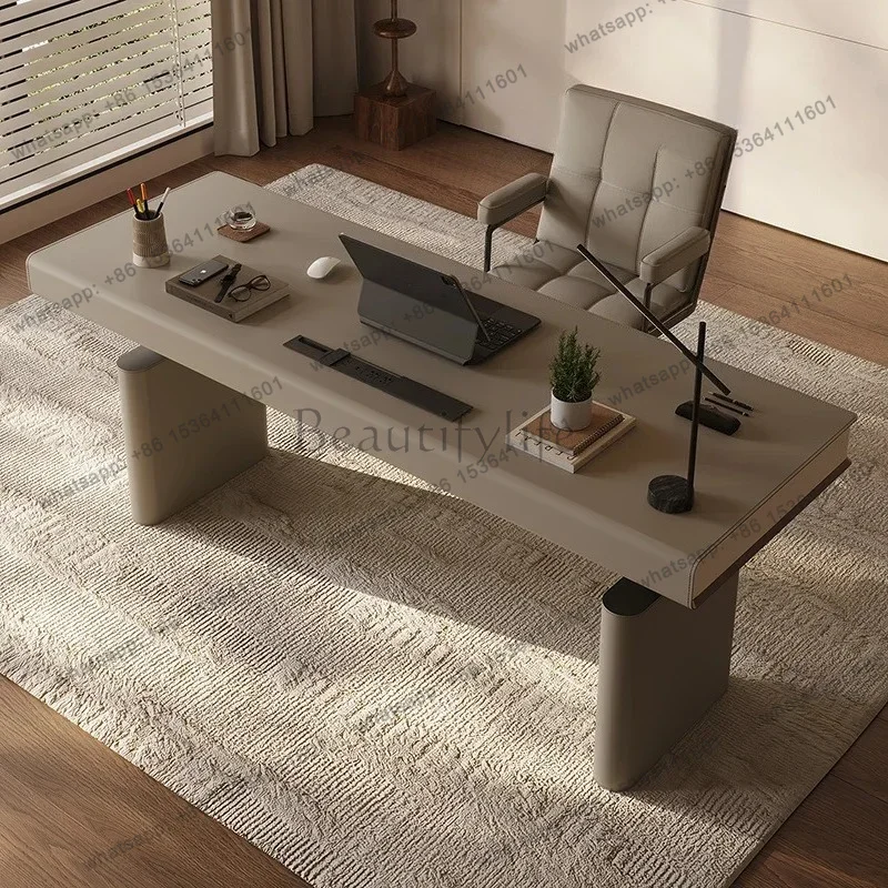 zj.BJ Italian Light Luxury Lifting Desk Living Room Study Can Be Customized Dual Motor Intelligent Lifting Table