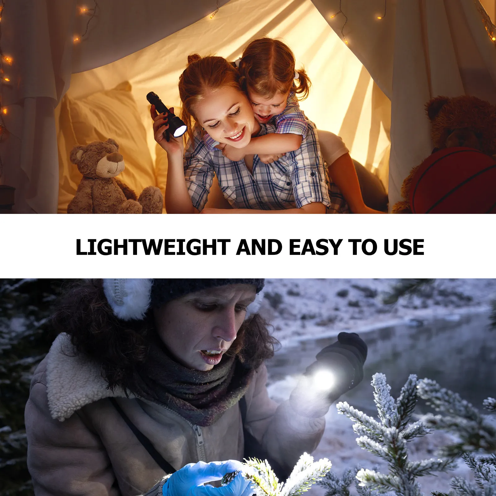 

4Pcs Flashlight Storage Bag Cloth Material Lightweight Portable for Camping Hiking Outdoor Activities Flashlight Pouch Torch