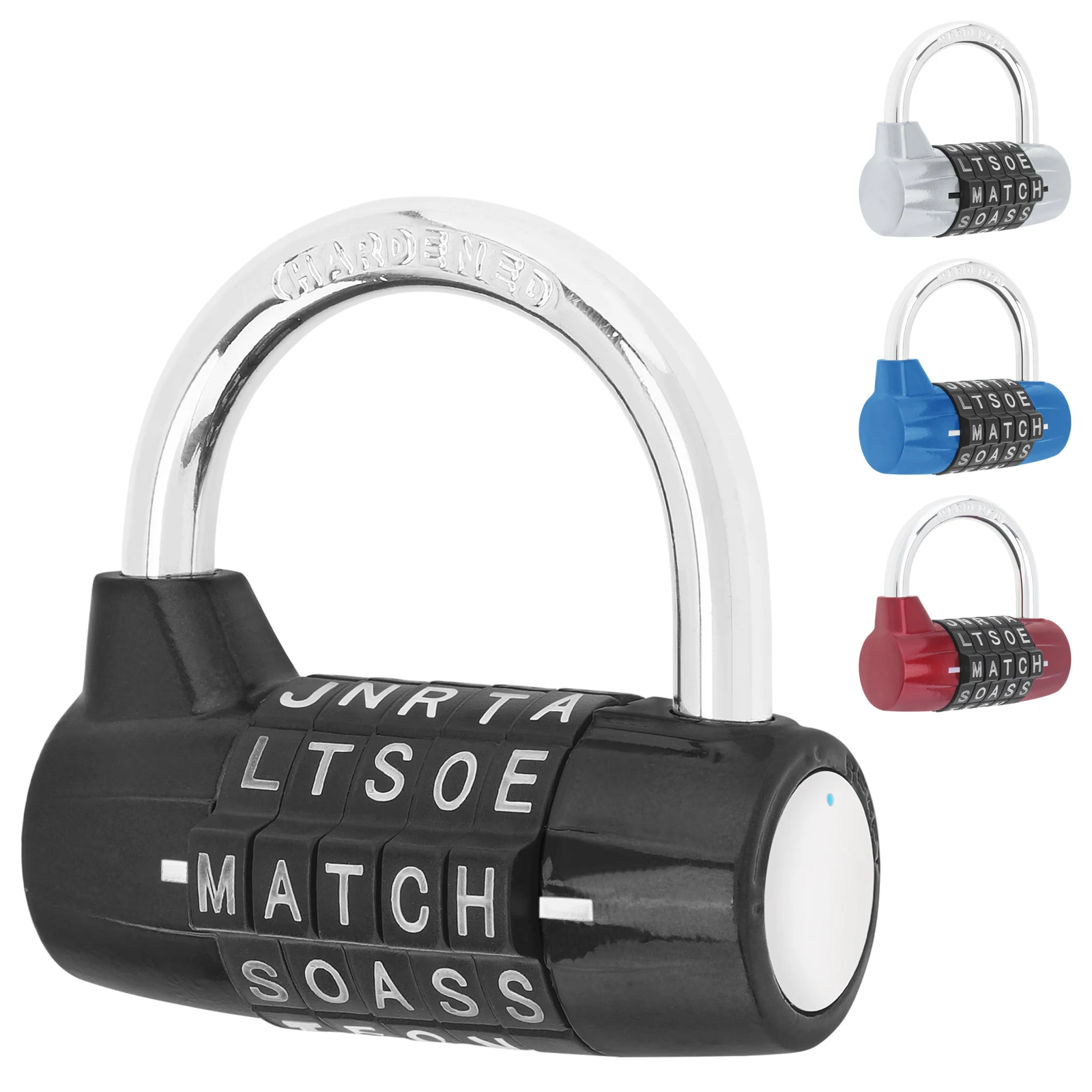 

1 Piece 5 Letter Combination Word Zinc Alloy Combination Lock for School Gym Fence Toolbox Safety Padlock