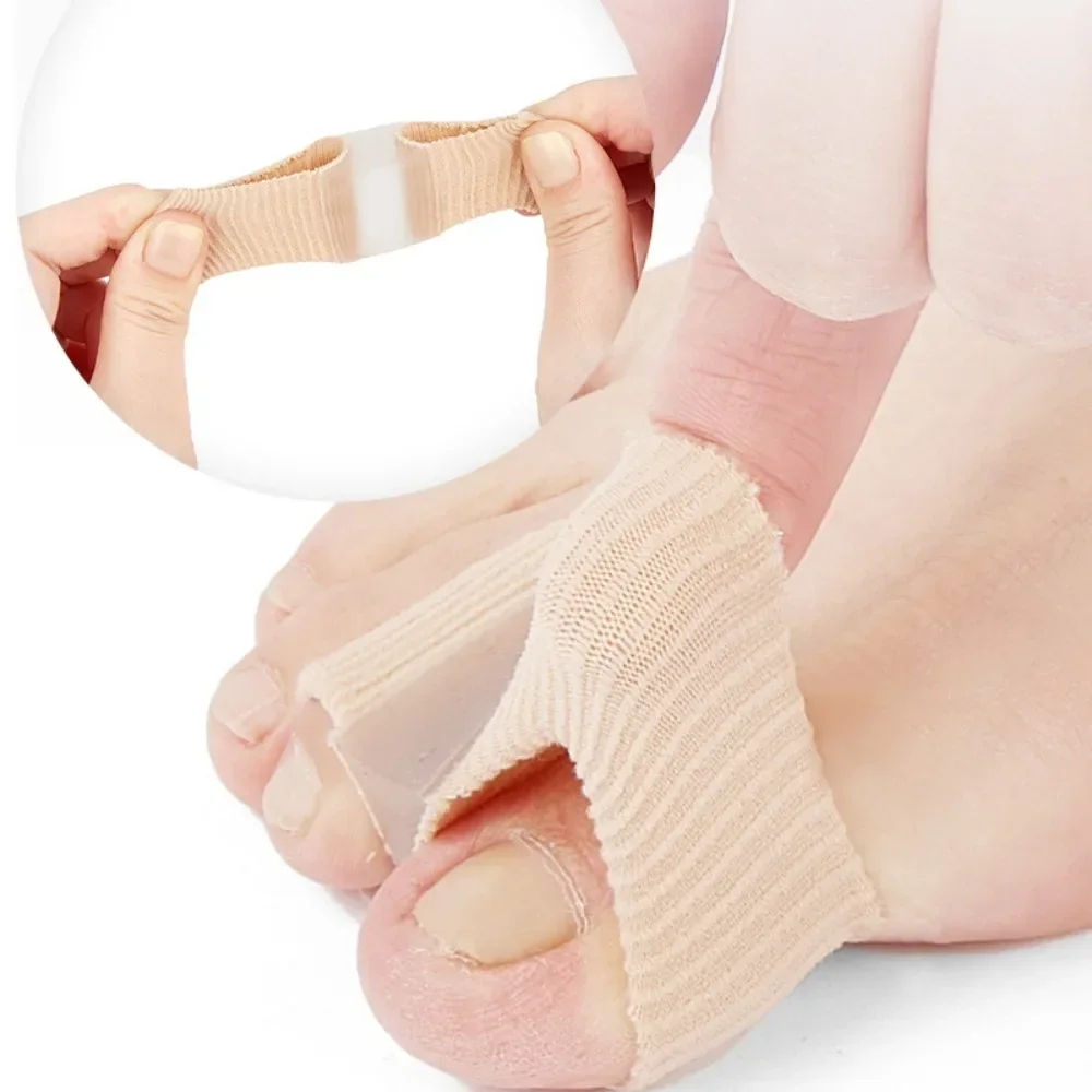 1Pcs Silikon Zehenspreizer Finger Separator Bunion Valgus Corrector Daumen Korrektur Haarglätter Fußpflege Orthopädie Füße