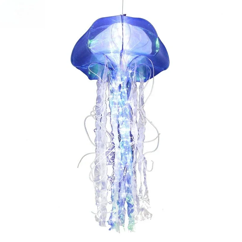 Wedding props colorful luminous jellyfish lamp creative ceiling decoration, ocean starry sky beautiful Chen bar lampshade