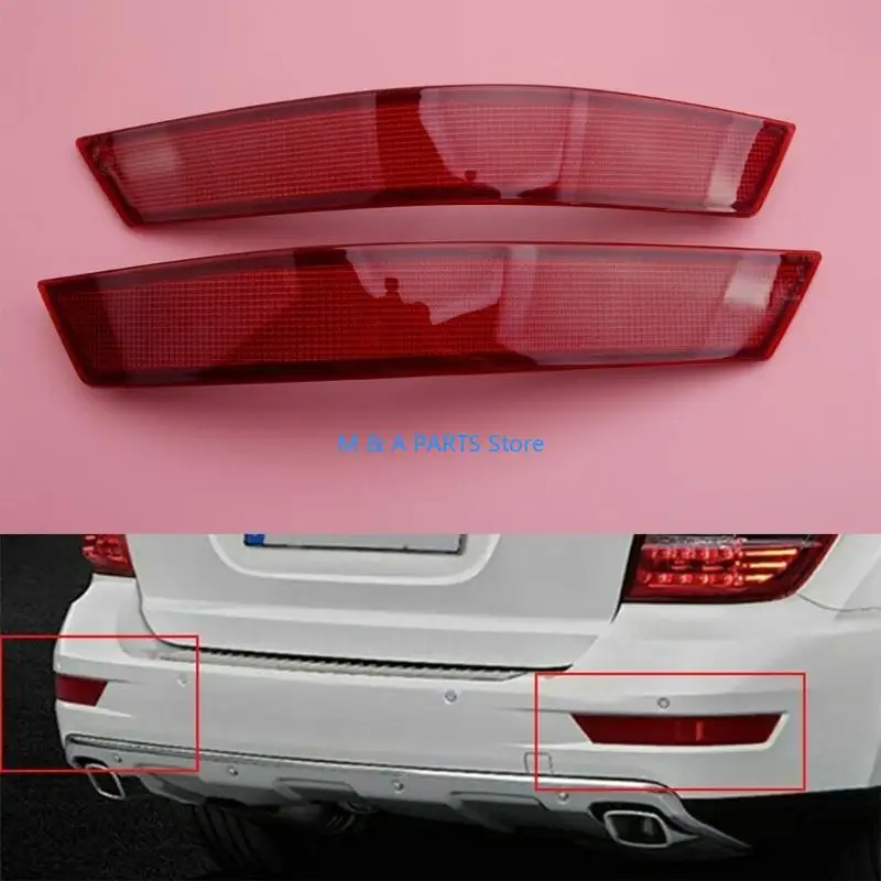 U1JF Lens Rear Fog Light Strips Bumper Reflector Trim 1648200374 1648201574 for ML-Class W164 ML320 ML350 2008-2011
