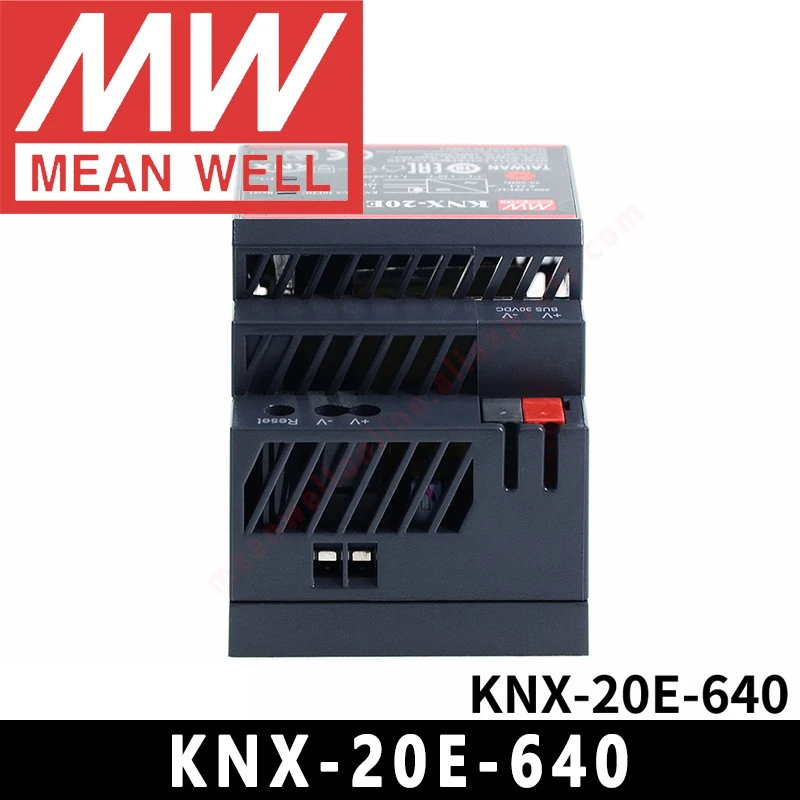 Mean Well KNX-20E-640 meanwell 640mA Zasilacz magistrali KNX na szynę Din Zasilacz EIB/KNX ze zintegrowanym dławikiem