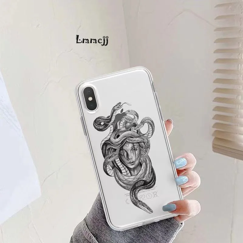 Lmmcjj Cool Snake Phone Case For Samsung A54 5G A53 A33 A22 A23 A13 A14 Galaxy S23 Ultra S21 FE S22 Plus Silicone Phone Cover