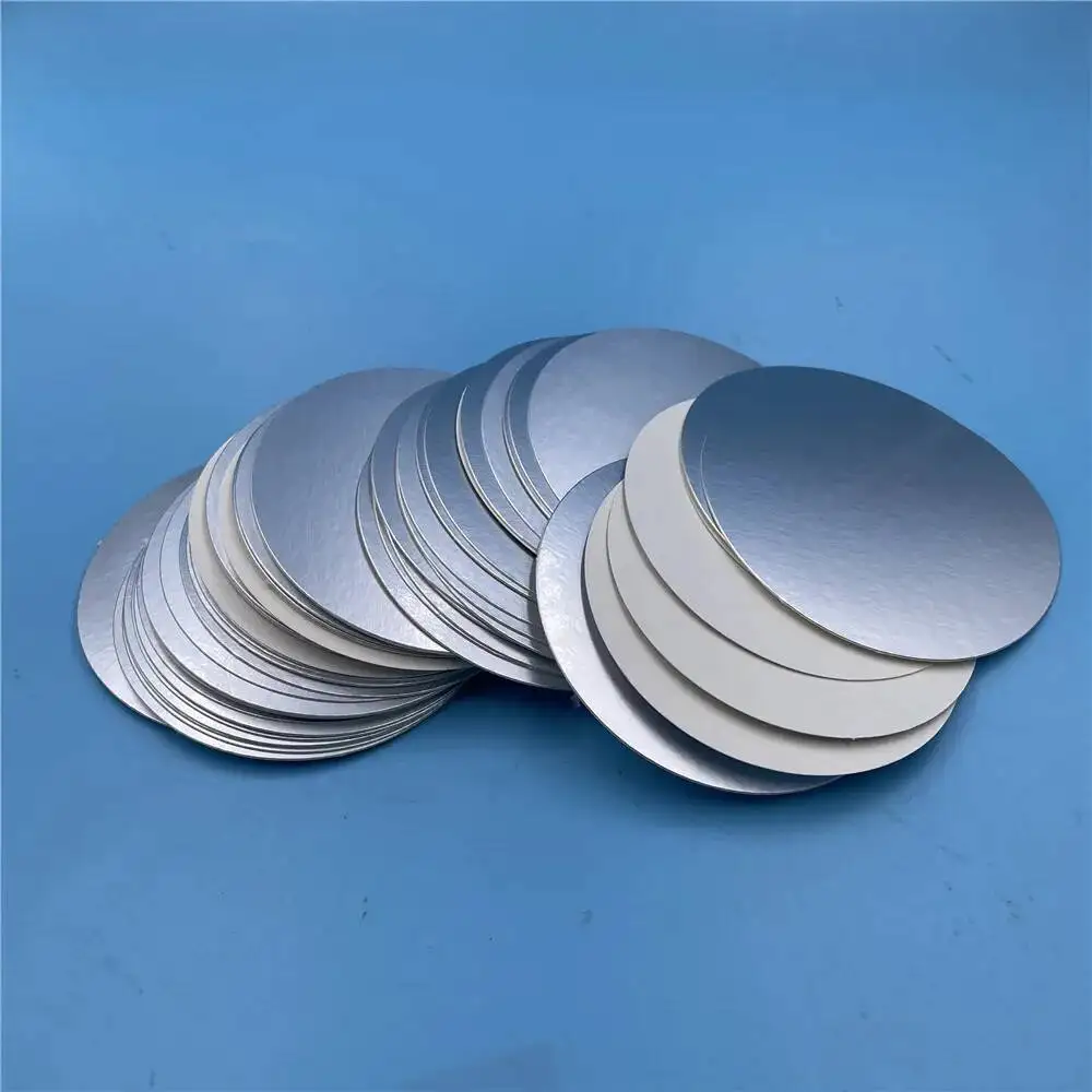 200pcs Custom Aluminum Foil Induction Seals 37 47 50 MM  Leakproof for Plastic Bottles Sealing Machine PET PP DHPE GLASS Bottle