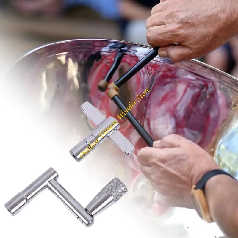 E8BF Premium Metal Drum Locking Tool Z T Light Weight Transability مقبض مضاد للملحقات الطبل والعروض الحية