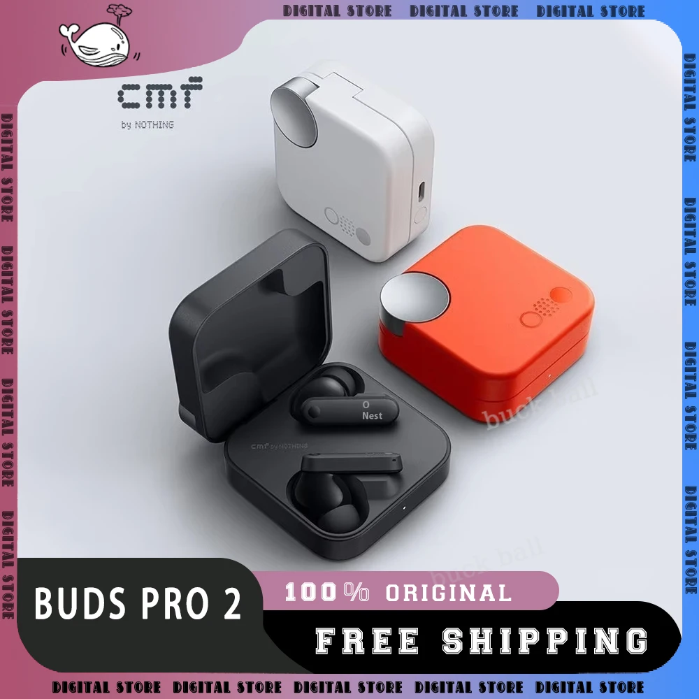 Cmf By Nothing Buds Pro 2 Earphone Wireless Bluetooth Earbuds Noise Reduction Anc Cmf Buds Pro2 Ip55 Enc Earphones Ldac Headsets