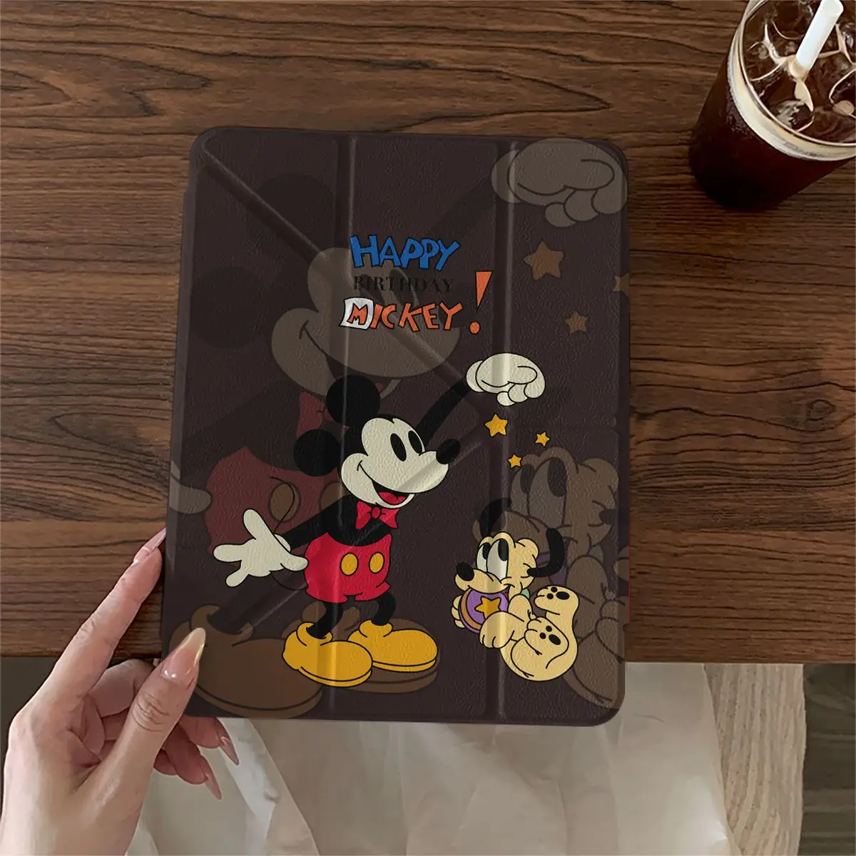 

Cute Mickey Mouse Case For iPad Air 11 Case 10 th 11 th A16 9th Cover iPad Pro 11 4 5 10.9 in 12.9 M2 M3 M4 Mini 7 Pencil Holder