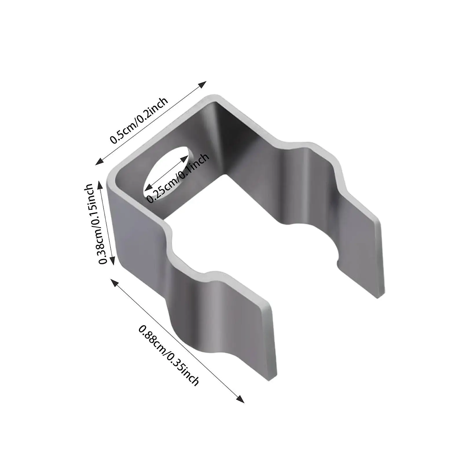 Clip di montaggio in metallo con spazzola laterale di ricambio da 3 pezzi Sostituisci le parti Installazione semplice ad alte prestazioni per l'aspirapolvere Shark Iq