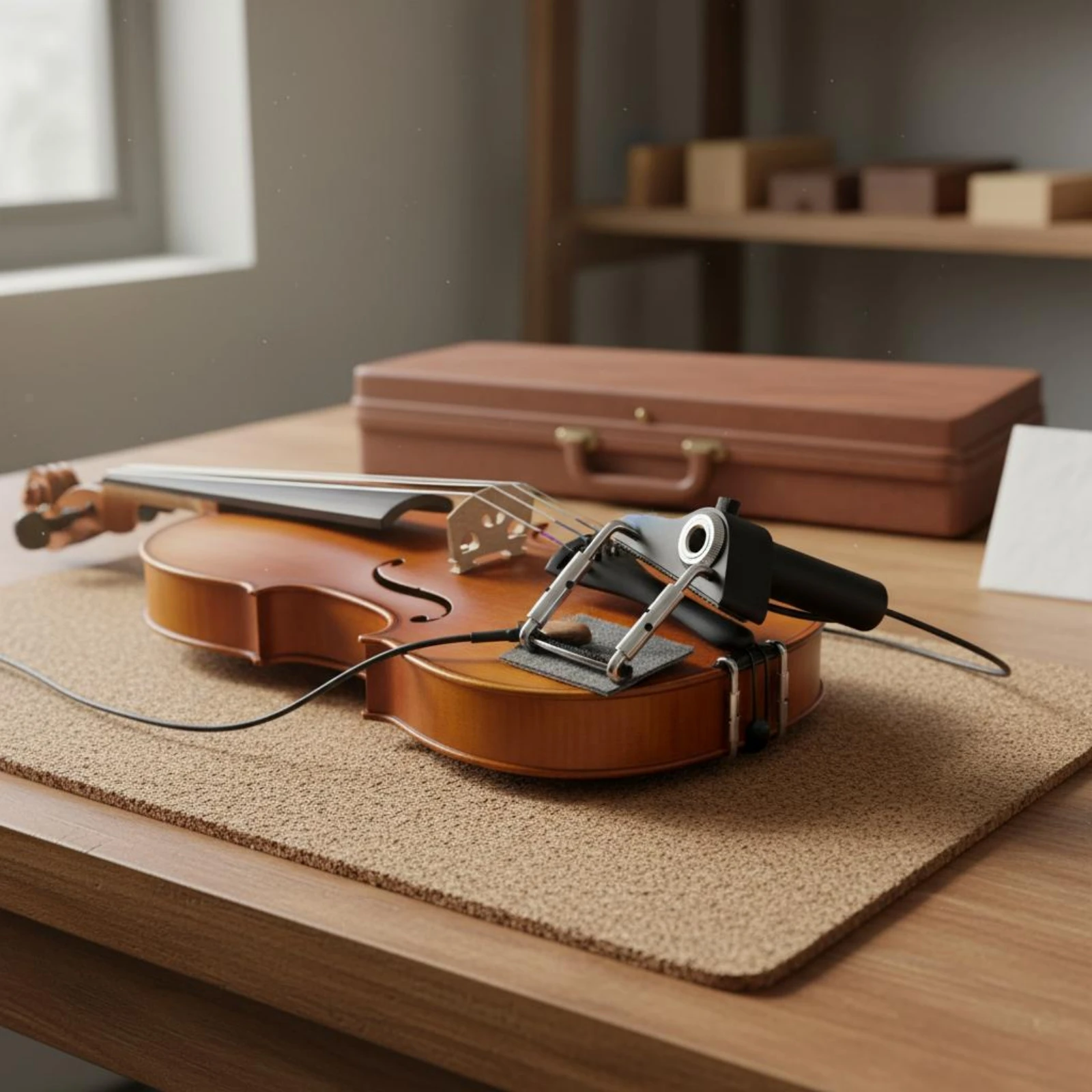 

Clamp-on Violin Pickup Cylindrical Housing String Instrument Accessory