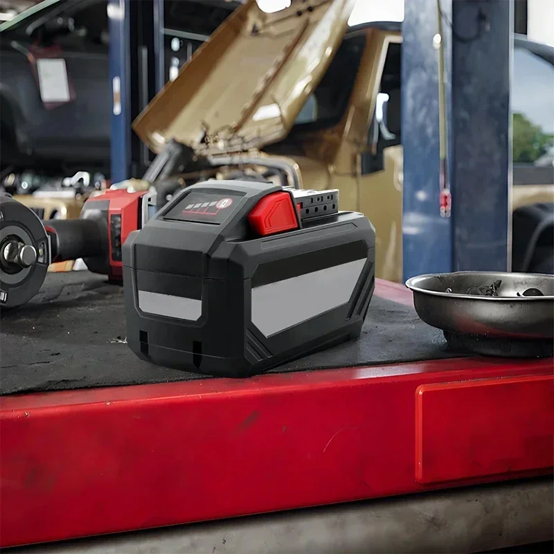 Pro baterii Milwaukee M18 18V 8Ah/12Ah 21700, pro elektrický rázový utahovák M18, náhradní baterie pro elektrické nářadí Milwaukee 18V - náhled 4