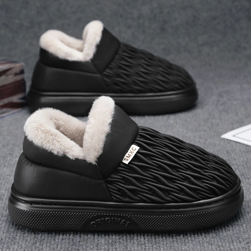 

Мужские хлопковые тапочки 2024, зимние ботинки, домашние теплые плюшевые кроссовки, мужские тапочки, домашние уличные мягкие ботинки для пар