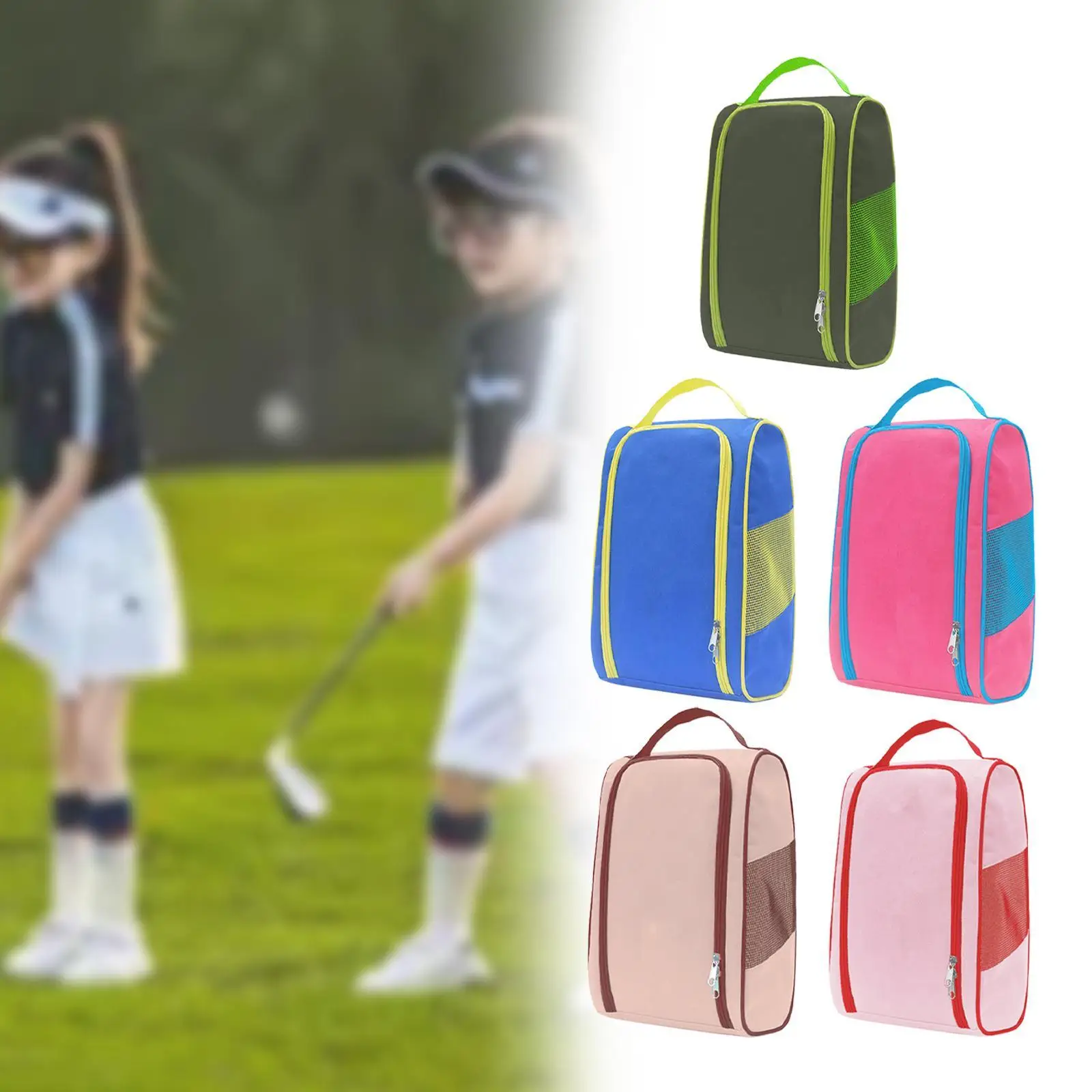 Bolsa para zapatos de golf, porta zapatos portátil de gran capacidad para deportes, viajes, senderismo