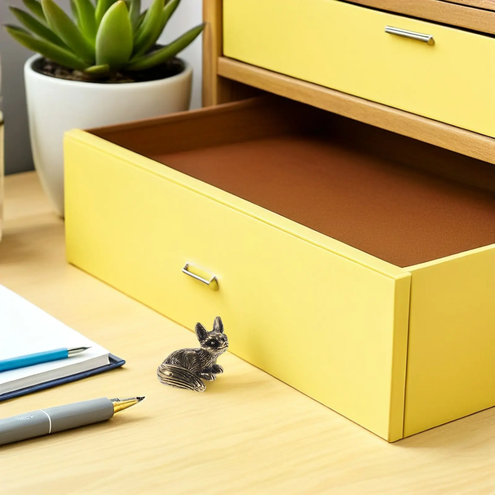 

Animal Cabinet Knobs Vintage Brass Fox Shape Drawer Handles Pulls for Dresser Closet Cupboard Furniture Kitchen Cabinet Hardware