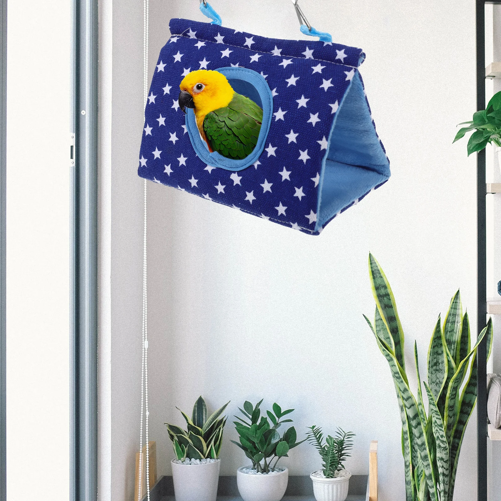 

Parrot Hammock Bird House Cage Tent Bed Warm Nest Hanging Wear Resistant Small Pets Canary Lark Cockatiels Parakeet Winter