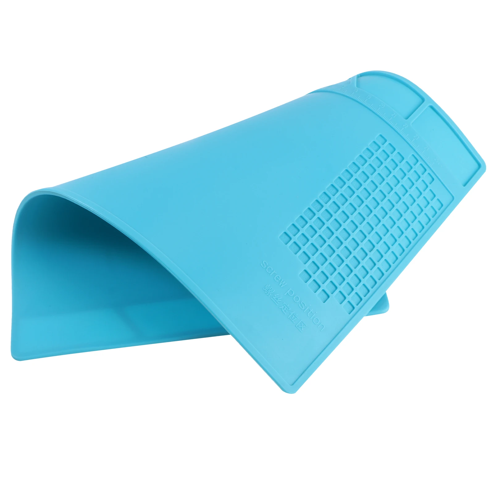 

Silicone Repair Mat Soldering High Temperature Resistance Anti Static 500 Celsius Blue Cellphone Maintenance Platform Screw Tray