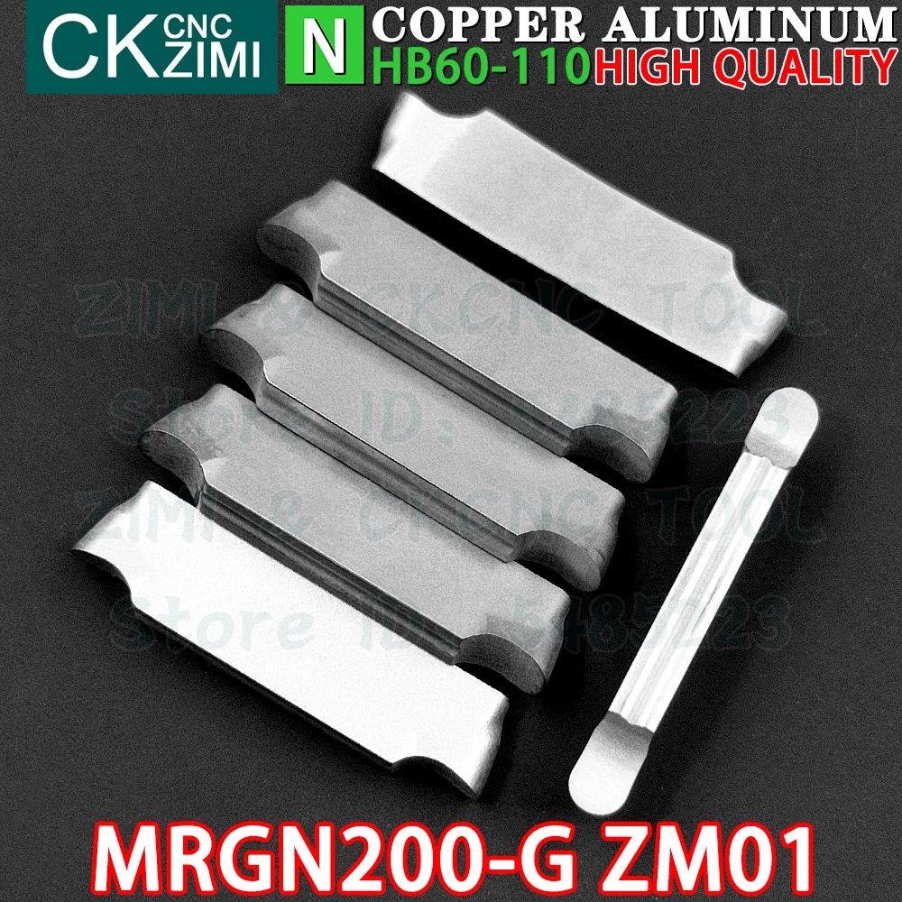 MRGN200-G ZM01 MRGN 200 G ZM01 2mm Carbide Inserts Aluminum Cutting Grooving Inserts Tools CNC Parting Metal Lathe Turning Tools