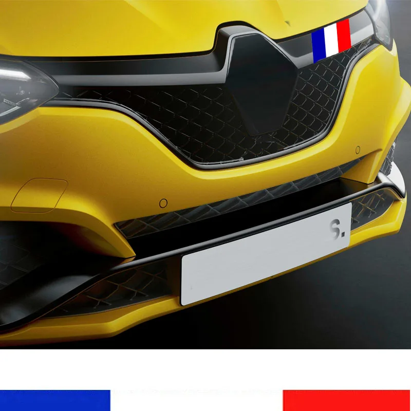 French Flag Vinyl Car Front Bumper Sticker For Renault Megane Mk4 RS 280 300 GT Cup Sport