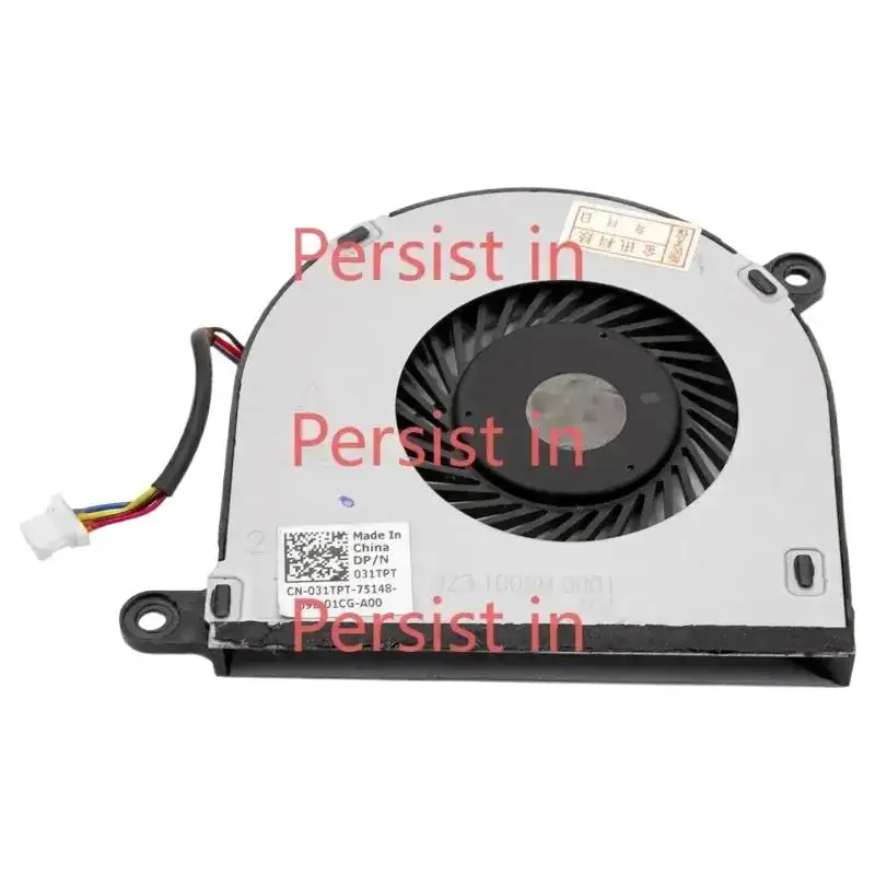 * 031TPT 31TPT مروحة وحدة المعالجة المركزية لجهاز Dell Inspiron13 5368 7375 7378 Inspiron 15 5568 =/*: