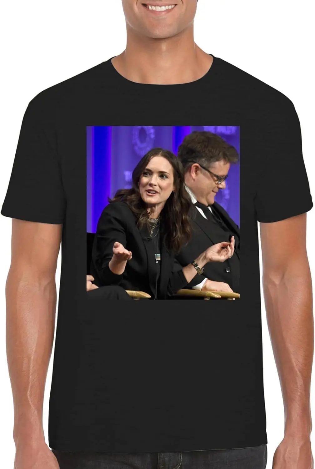 

Winona Ryder - Men's Crewneck T-Shirt FCA #FCAG1563053