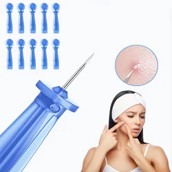 50pcs Disposable Blackhead Remover Acne Needles Blackhead Remover Tool Removal and Facial Cleaning Stainless Steel Needles