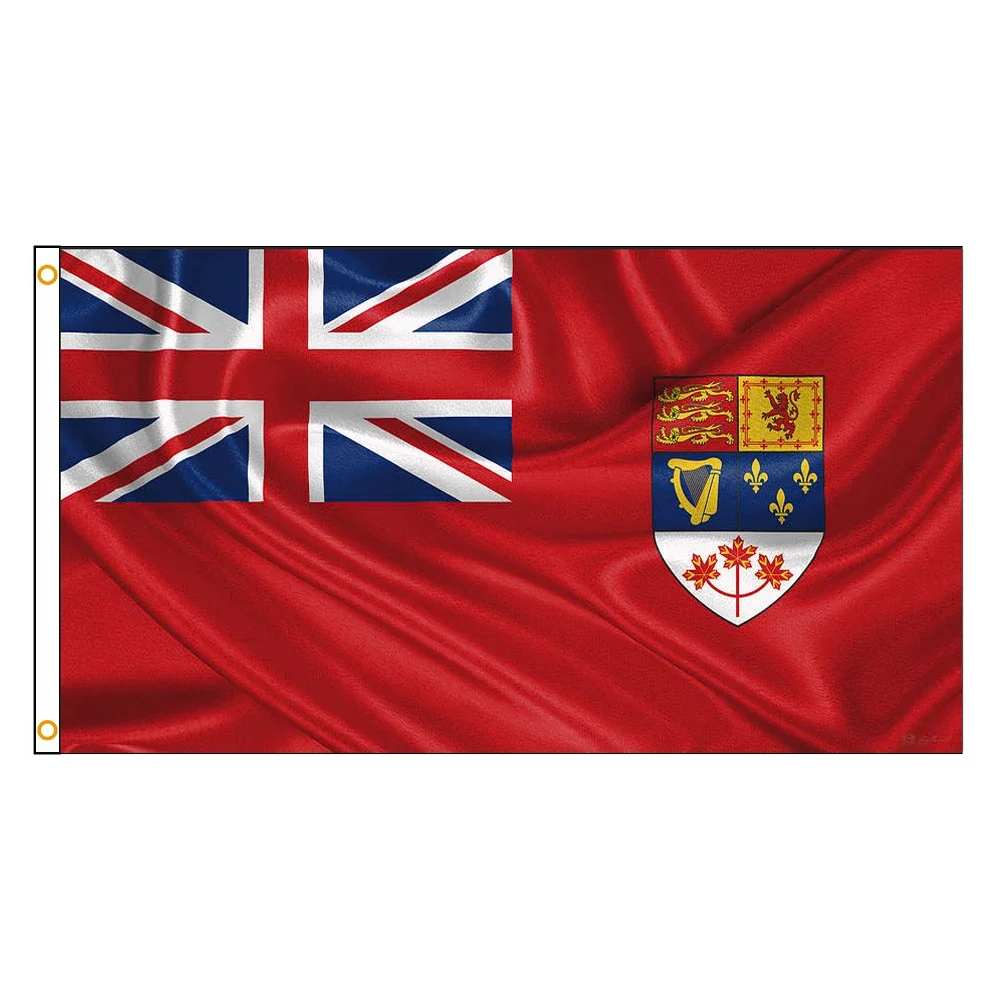 90*150cm Red Ensign Defaced with the Royal Arms of Canada National Flag 1922-1957 For Decoration