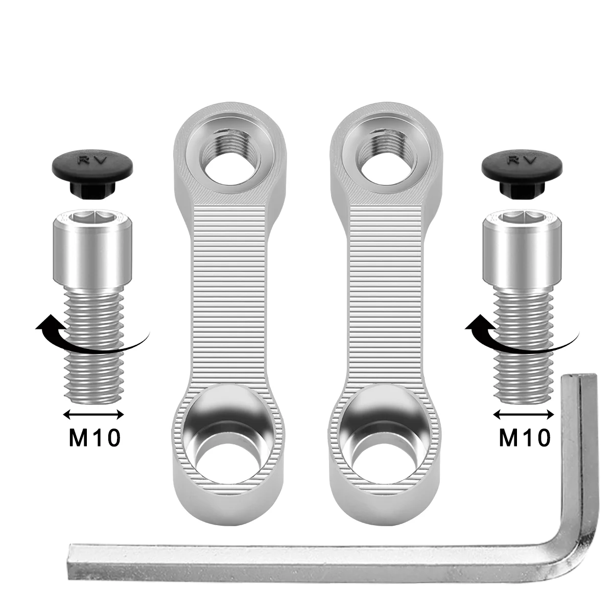 Espelhos retrovisores da motocicleta extensão riser estender adaptador espelho extensor adaptadores riser suprimentos base de visão traseira espelhos