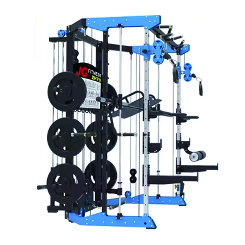 

Integrated Smith Gym Machine Multi-Functional Equipment for Strength Training Bodybuilding Made Steel Safety Included